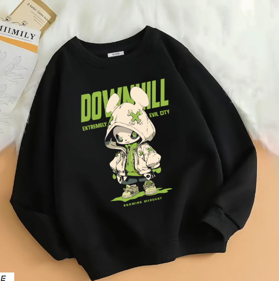 Sweatshirt Black Down_img_1