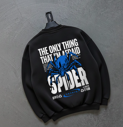 Sweatshirt Black Spider