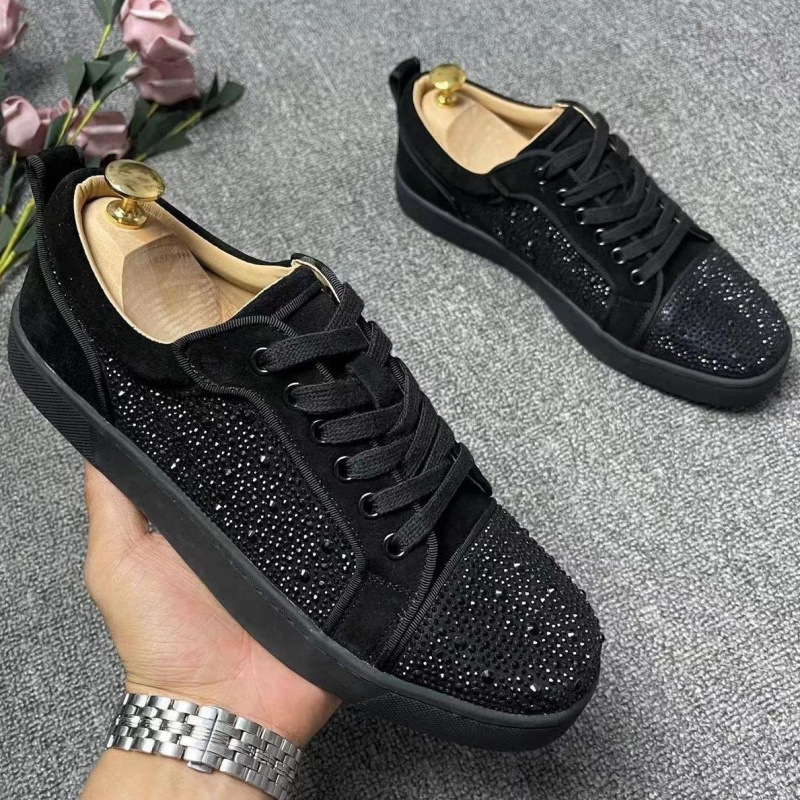 Men's Casual Shoes Spring Diamonds Sequin Walking Shoes_img_6