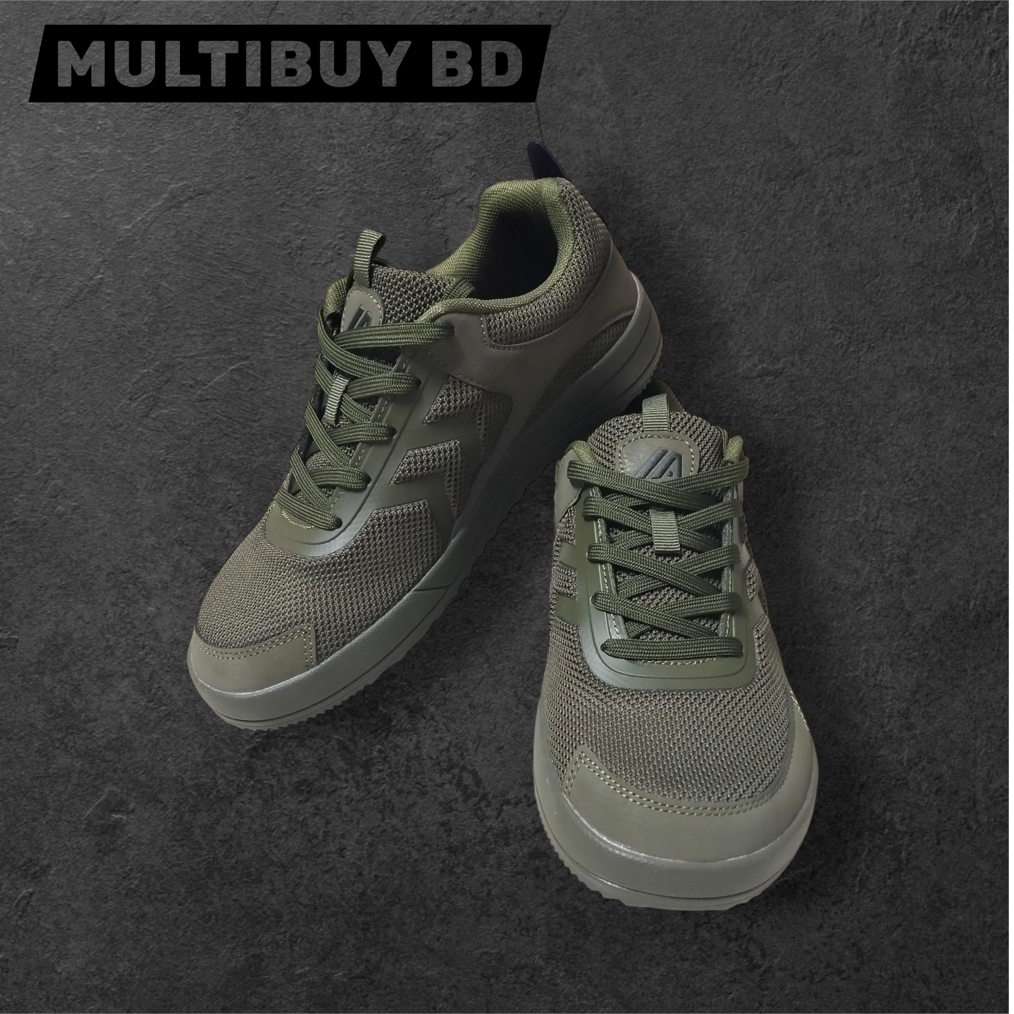 Olive sport shoe