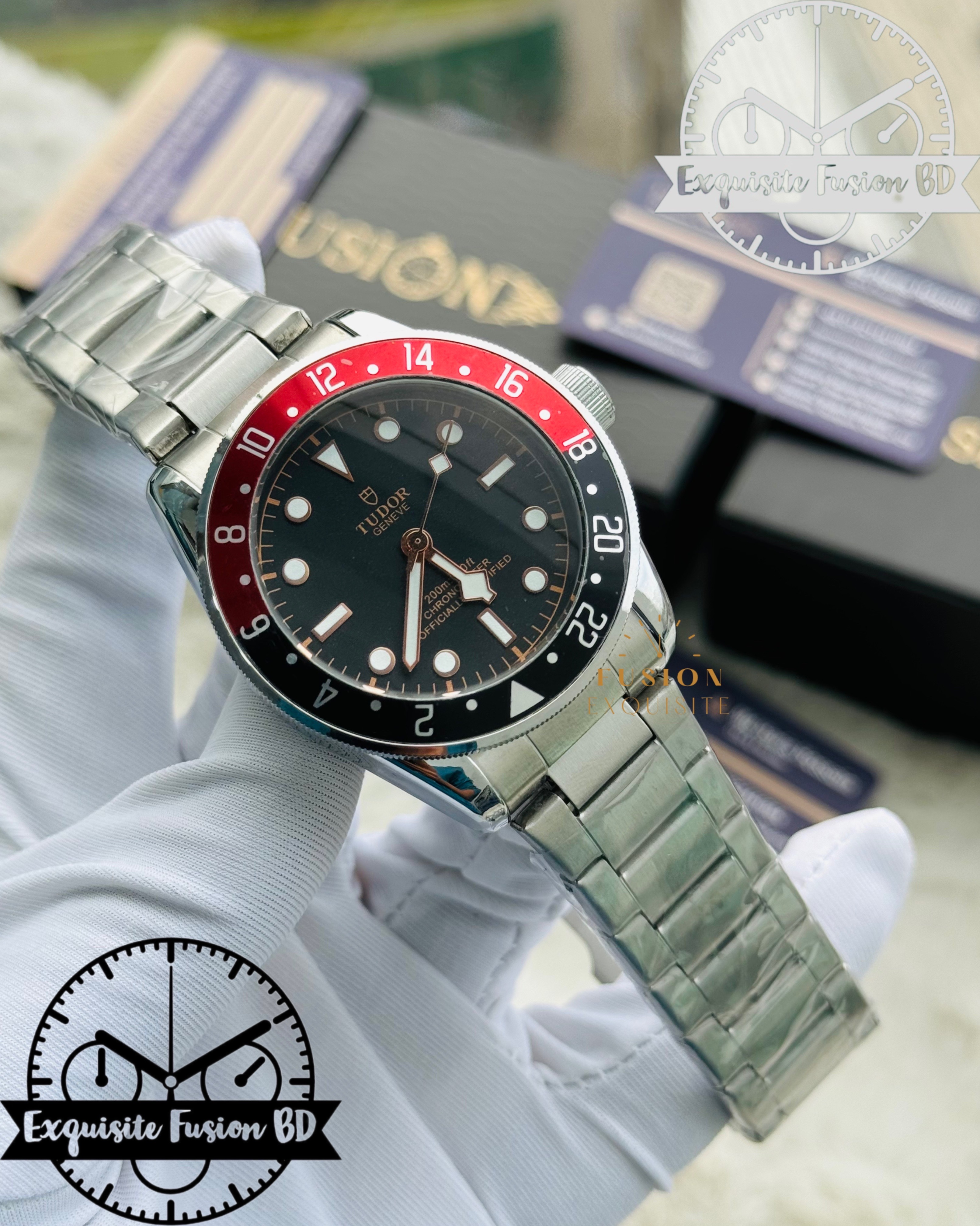 Tudor Formal Cocacola Black Dial Swift Movement Watch (AA Grade)_img_0