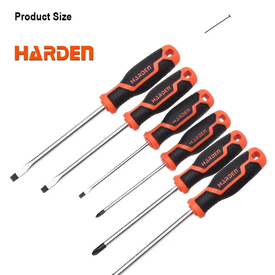 HARDEN 6Pcs Screwdriver Set Magnetic Precision Screw Drive 550396