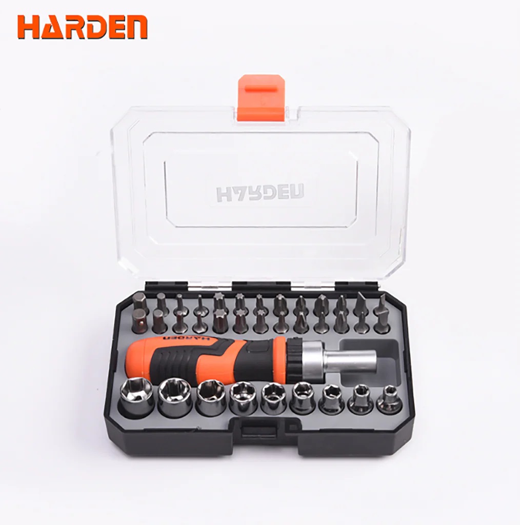 HARDEN 39 Pcs Ratchet Screwdriver Bits & Socket Set; Model: 550939
