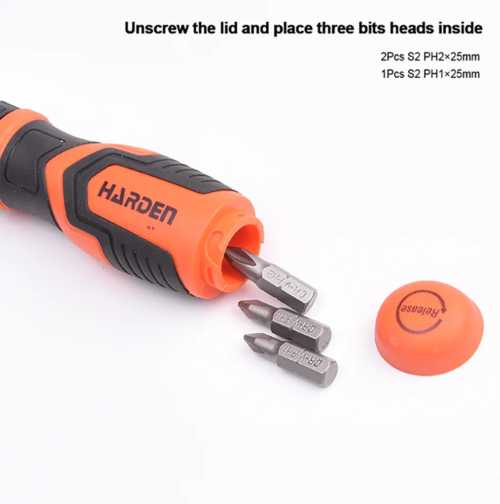 HARDEN 39 Pcs Ratchet Screwdriver Bits & Socket Set; Model: 550939_img_3