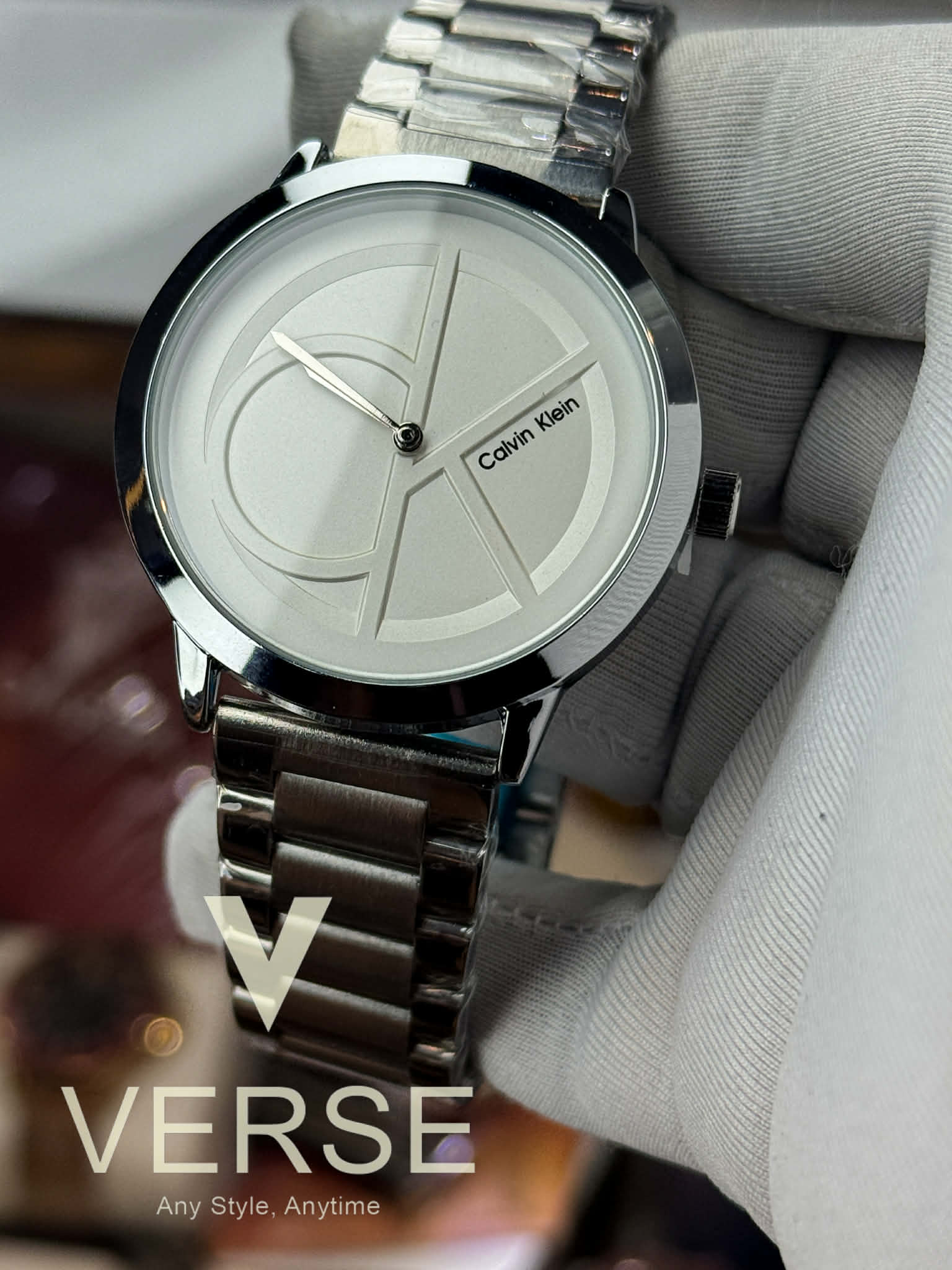 Calvin Klein Minimal Women’s Stainless Steel Watch | White Dial