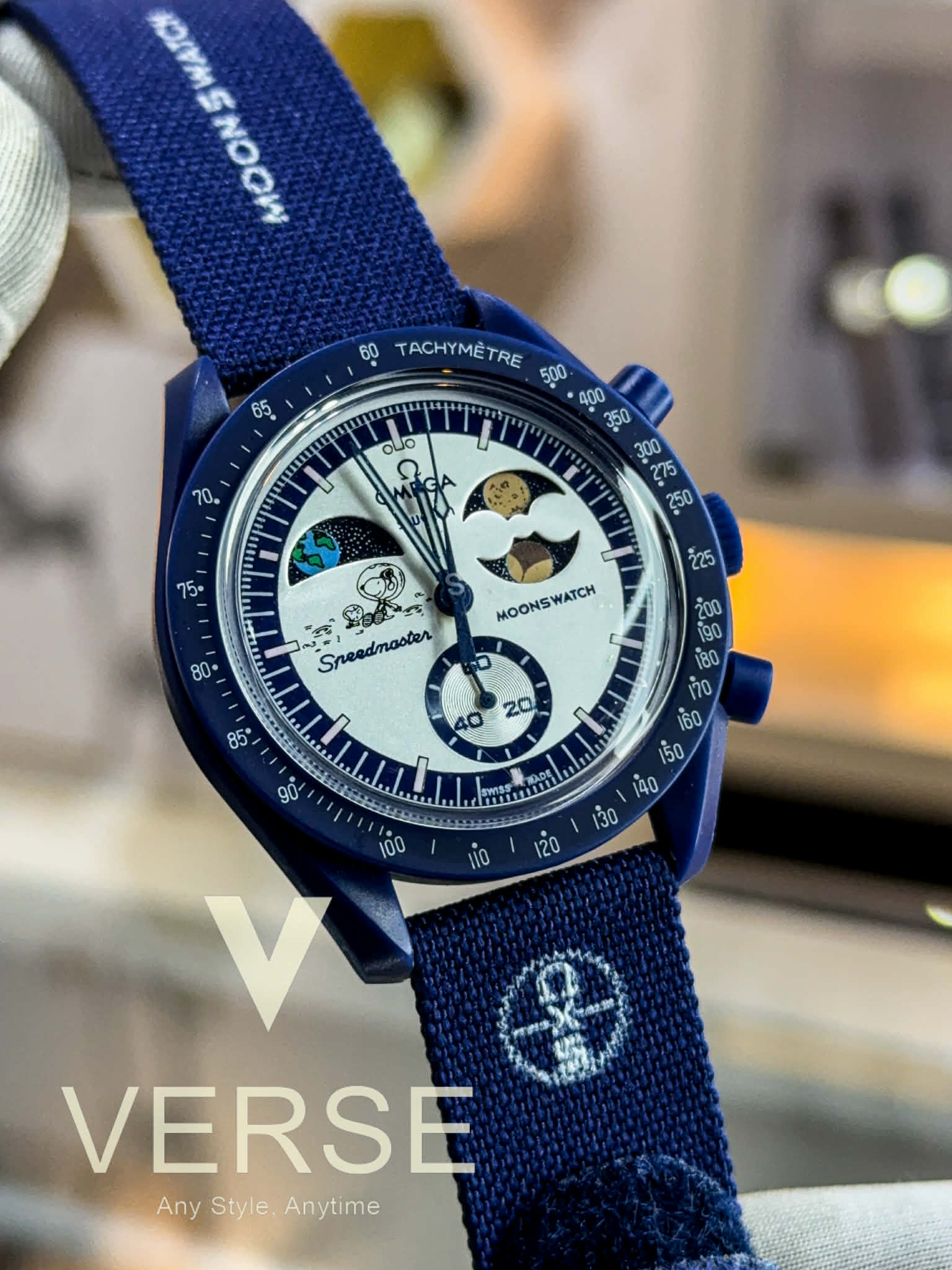 Swatch x Omega MoonSwatch Mission to Earthphase Moonshine Gold AA