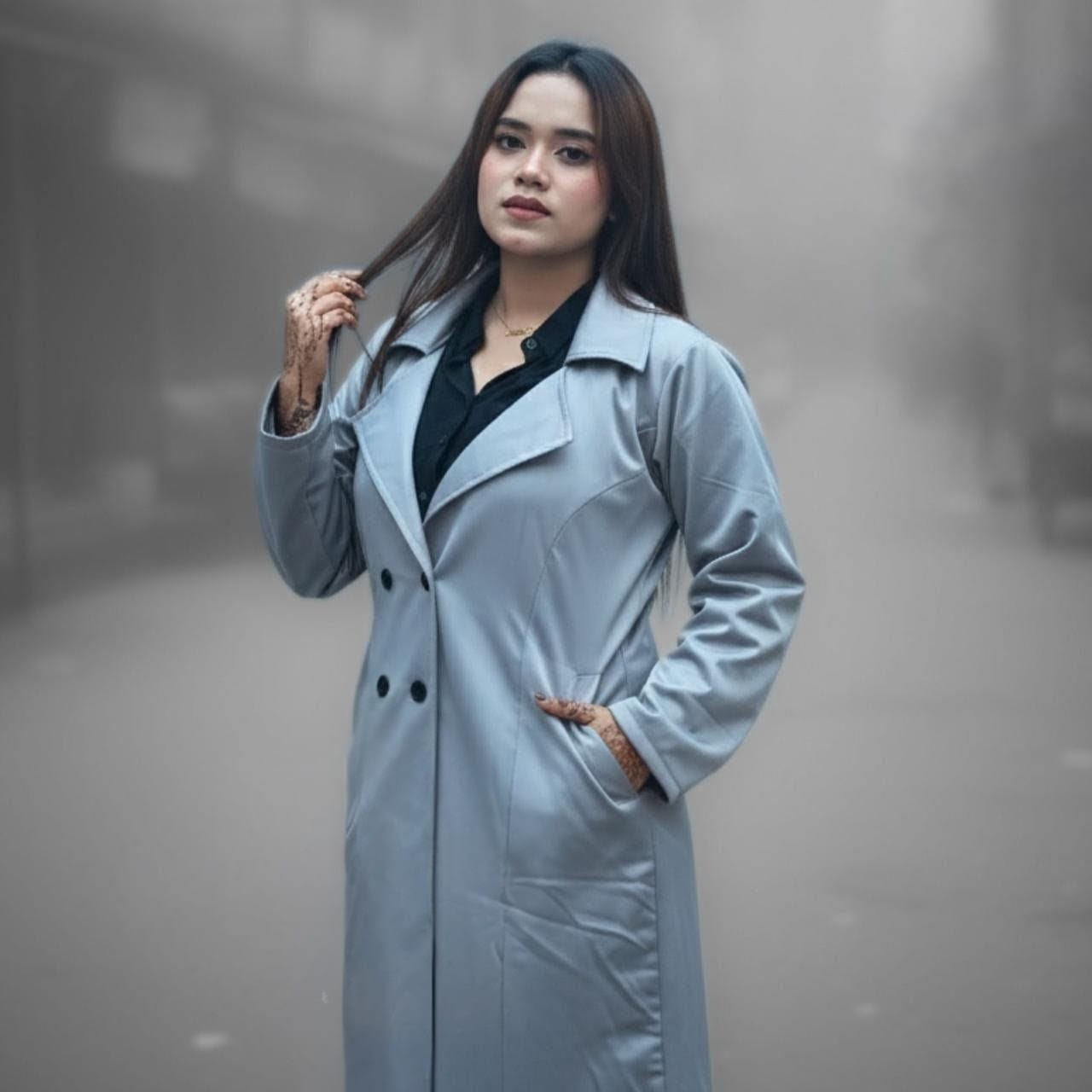 Stylish Ladies Overcoat ( Button System)_img_4