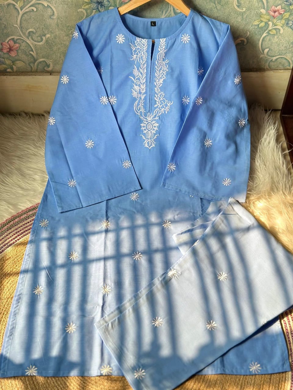 Embroidery Three Piece Set