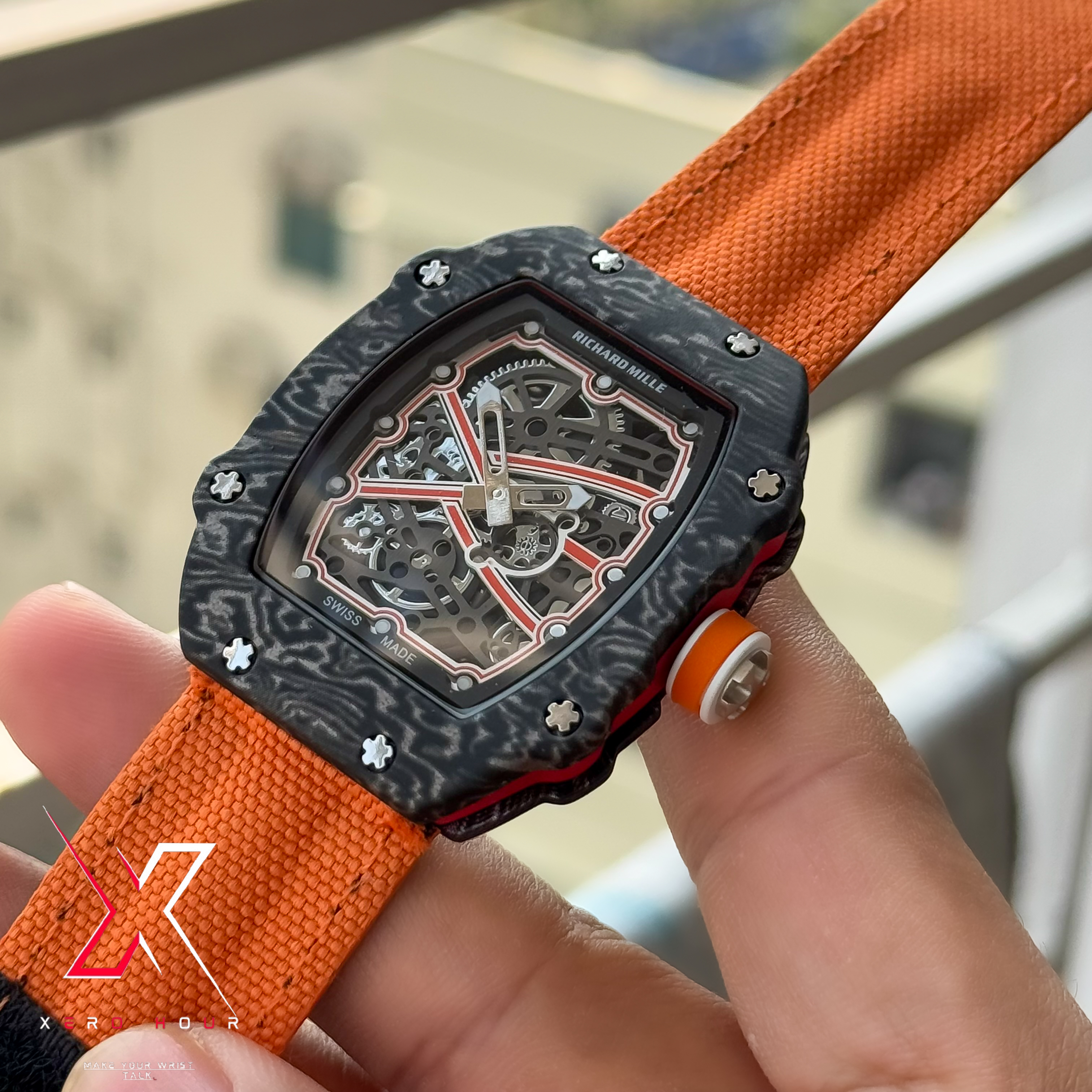 Richard Mille | Super Slim Edition | Nylon Strap | Orange Strap |_img_3
