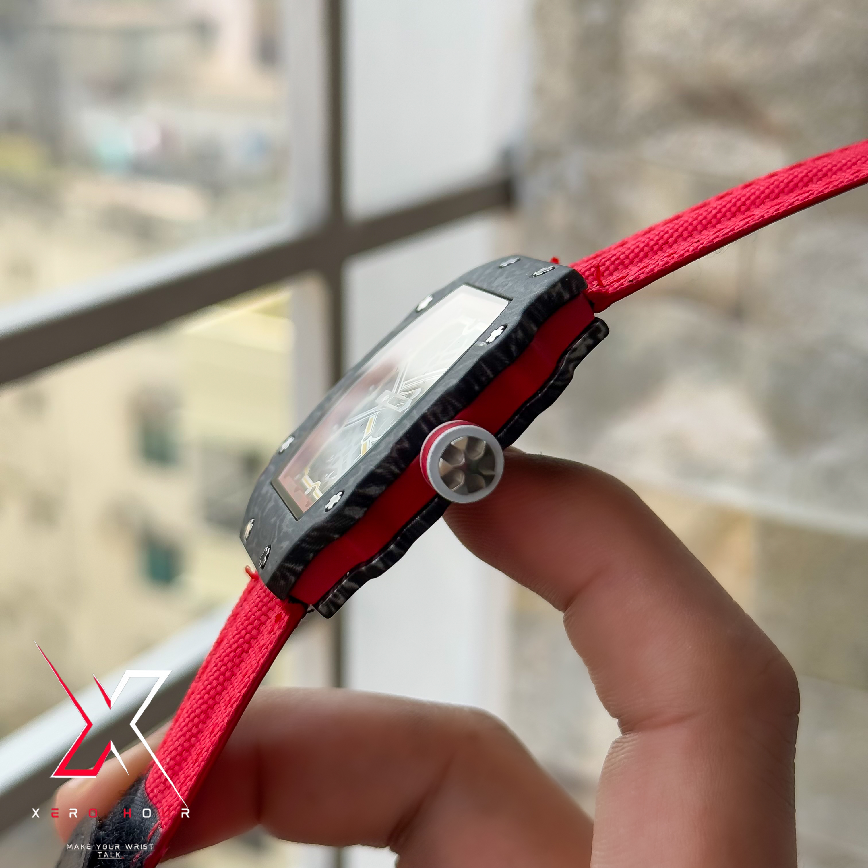 Richard Mille | Super Slim Edition | Nylon Strap | Red Strap_img_3