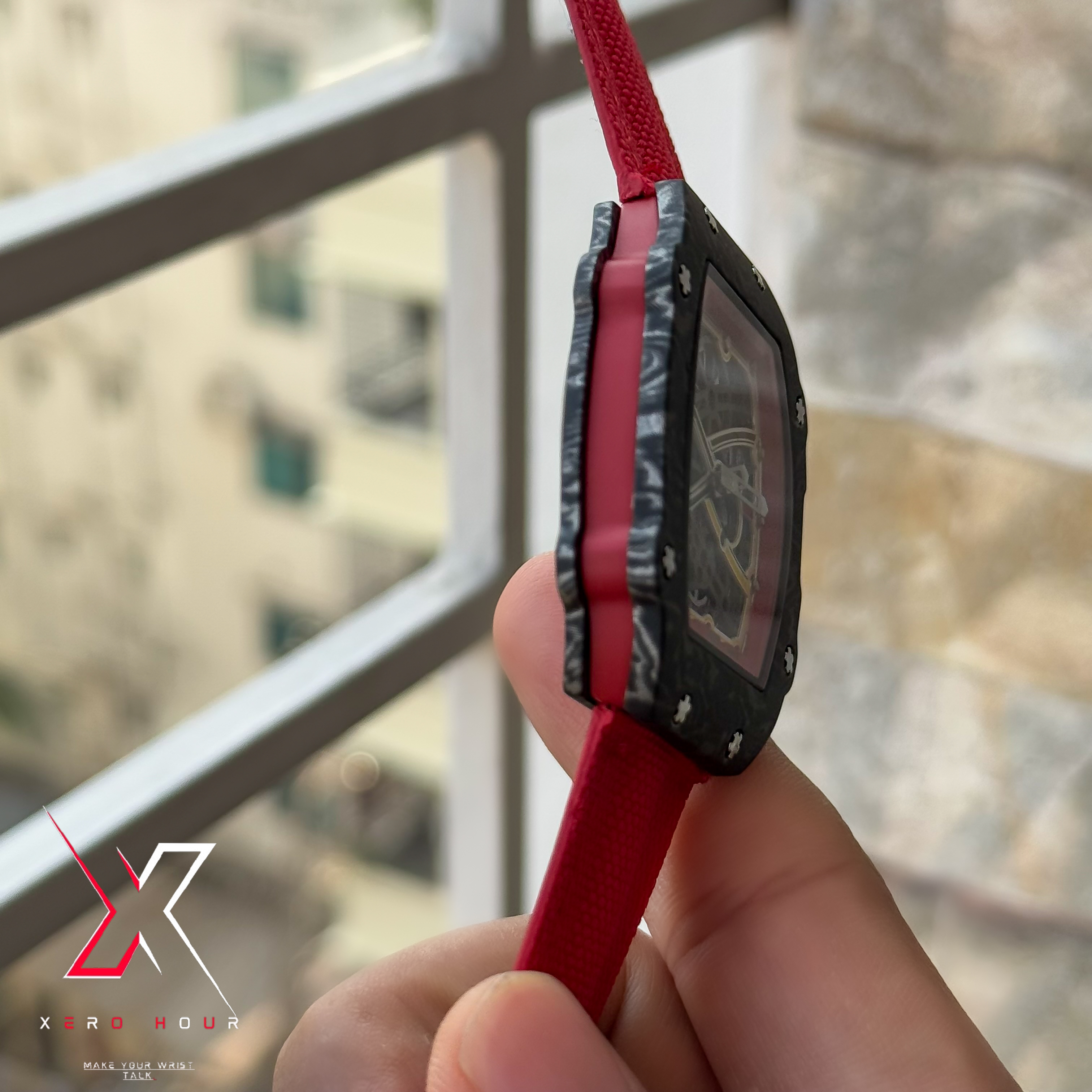 Richard Mille | Super Slim Edition | Nylon Strap | Red Strap_img_5