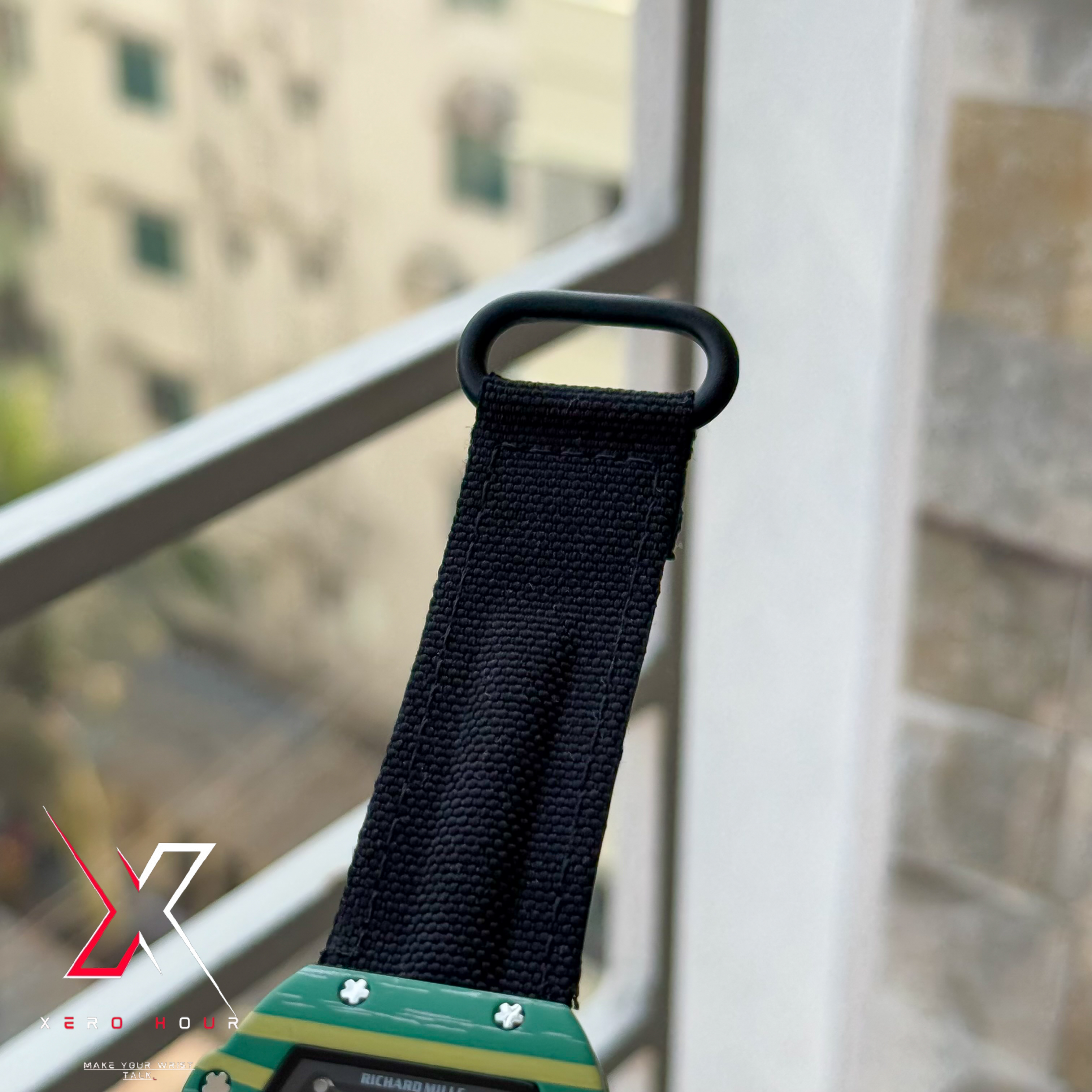 Richard Mille | Super Slim Edition | Nylon Strap | Green Dial_img_3