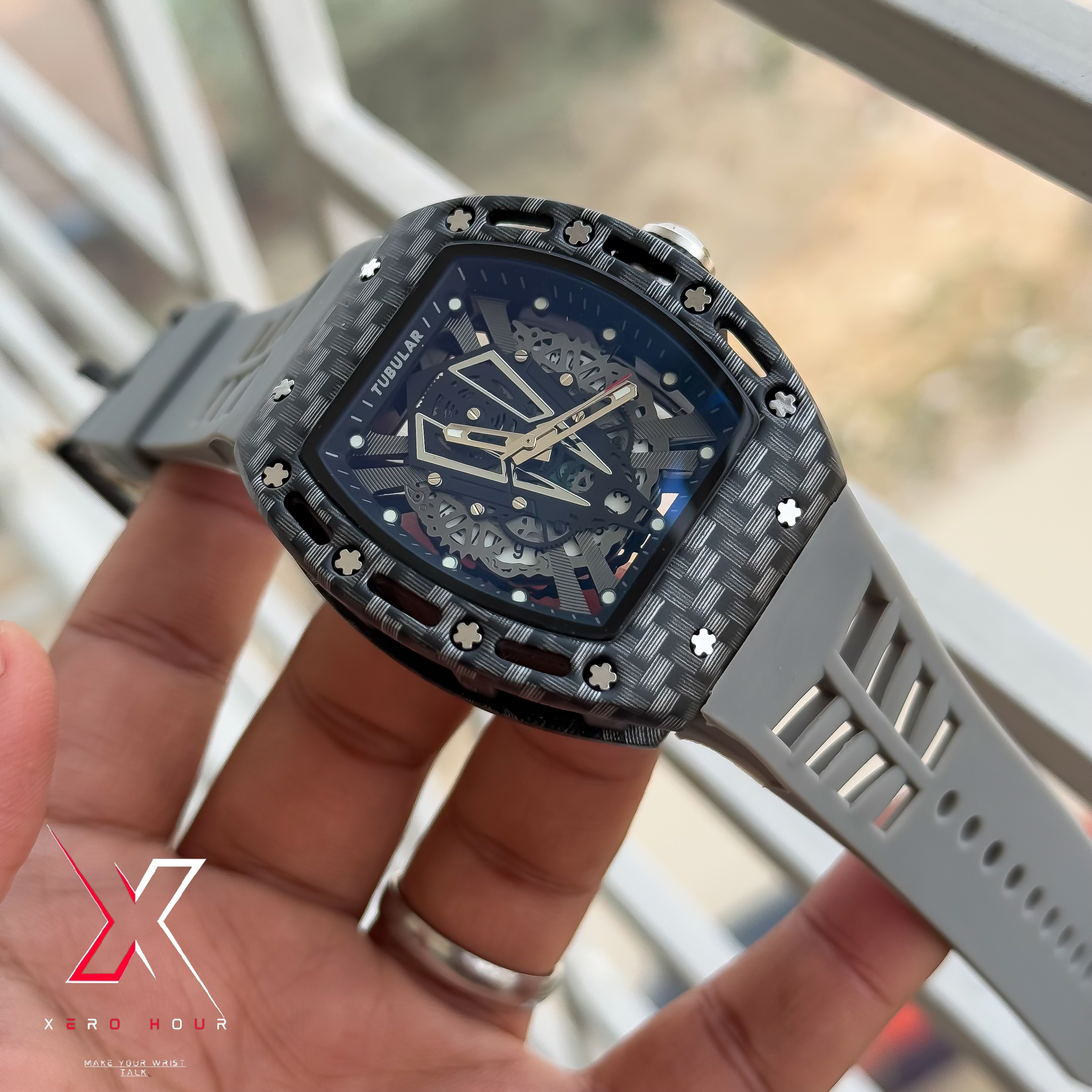 Tubular SILICON | RM Style | Grey Belt | Carbon Edition_img_4