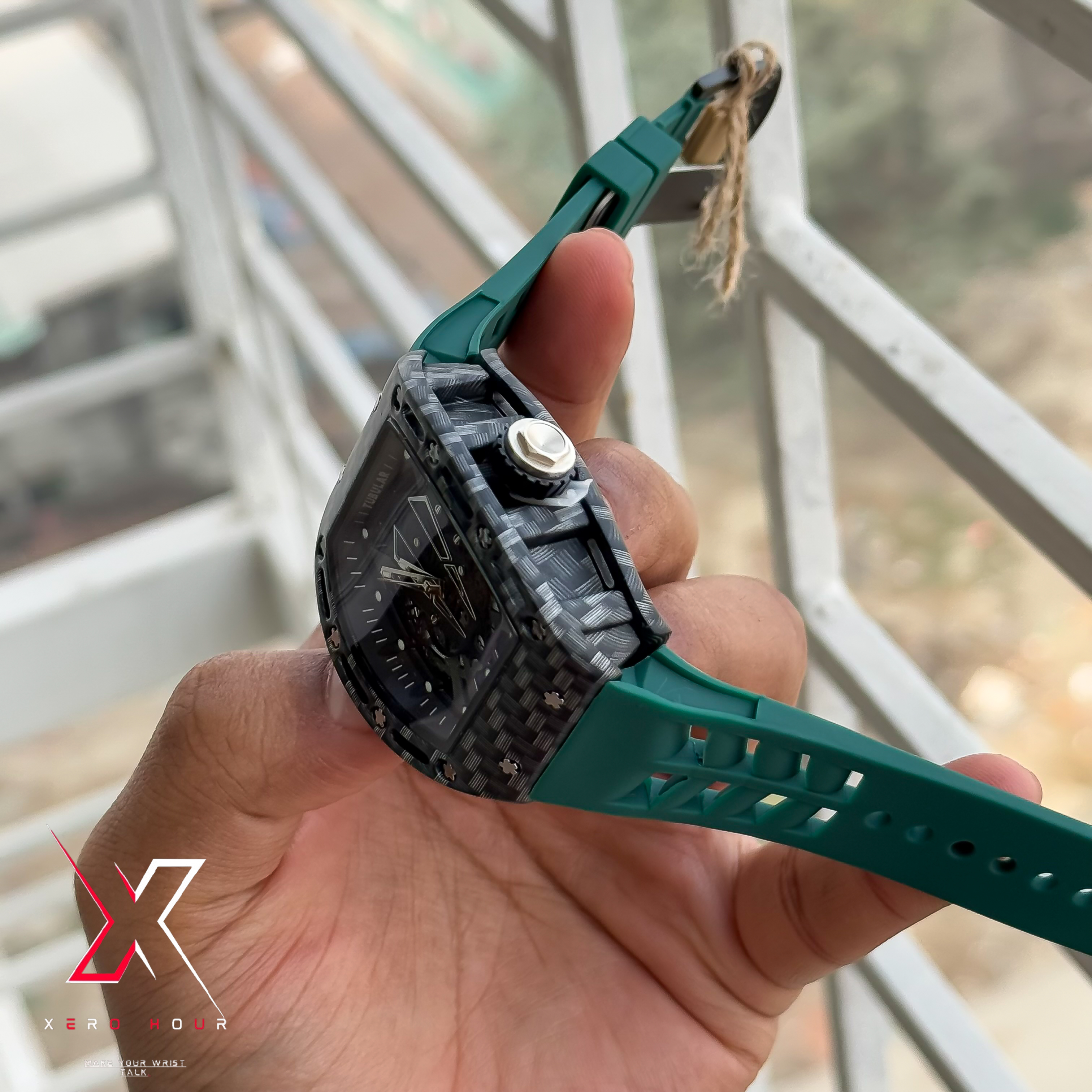 Tubular SILICON | RM Style | Belt | Dark Green | Carbon Edition_img_2