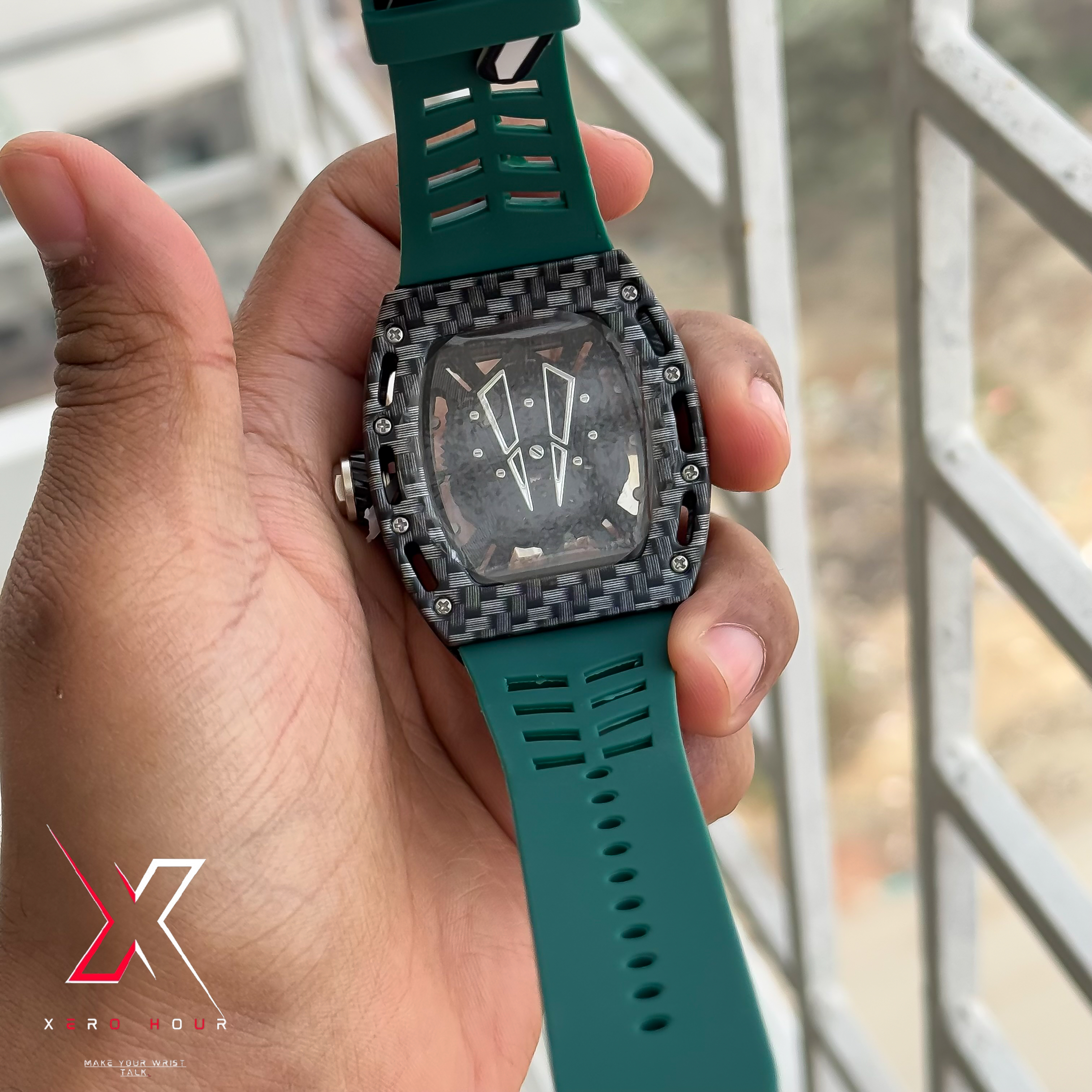 Tubular SILICON | RM Style | Belt | Dark Green | Carbon Edition_img_3