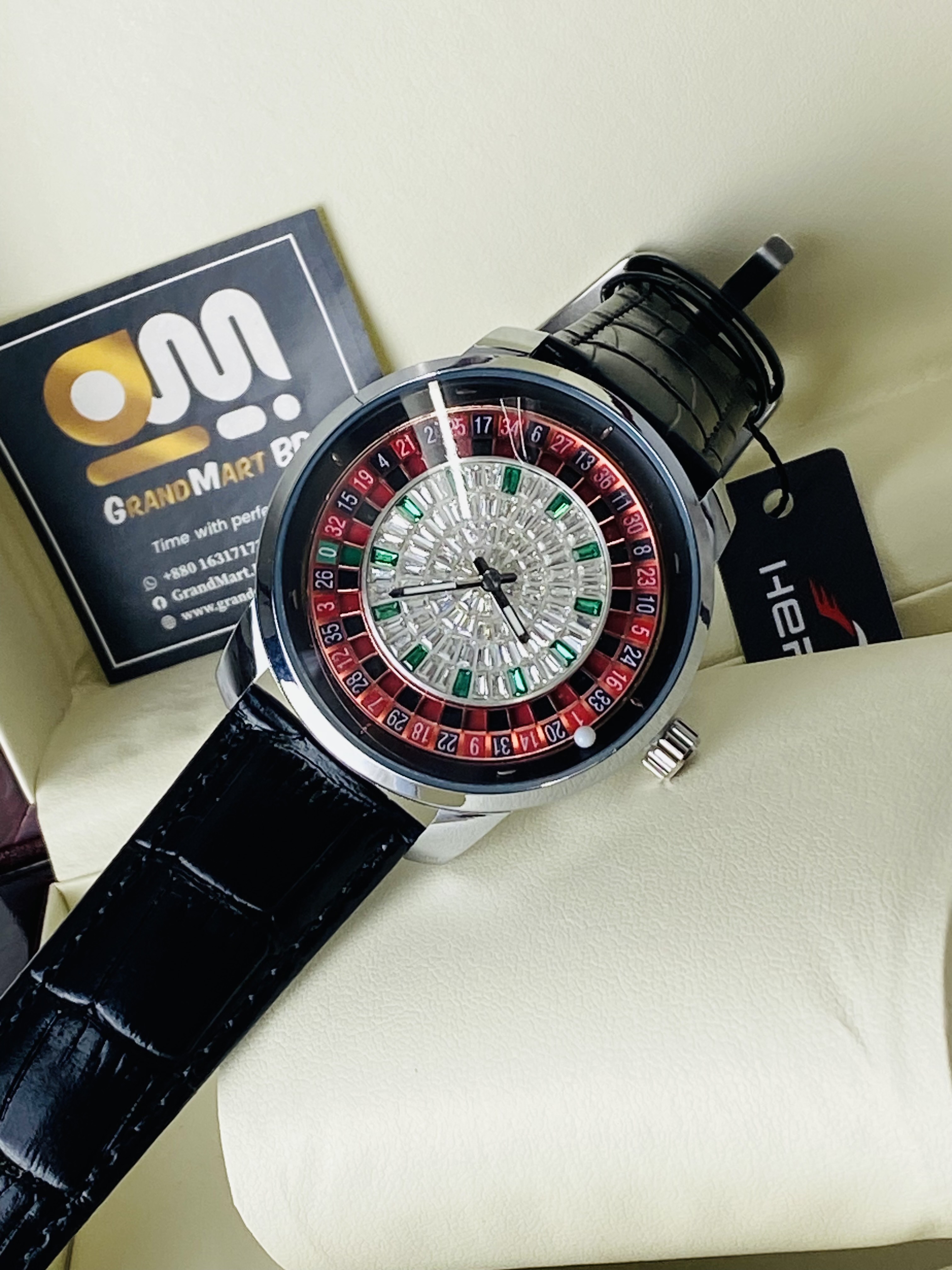 HERYI CASINO BLACK LEATHER SILVER_img_2