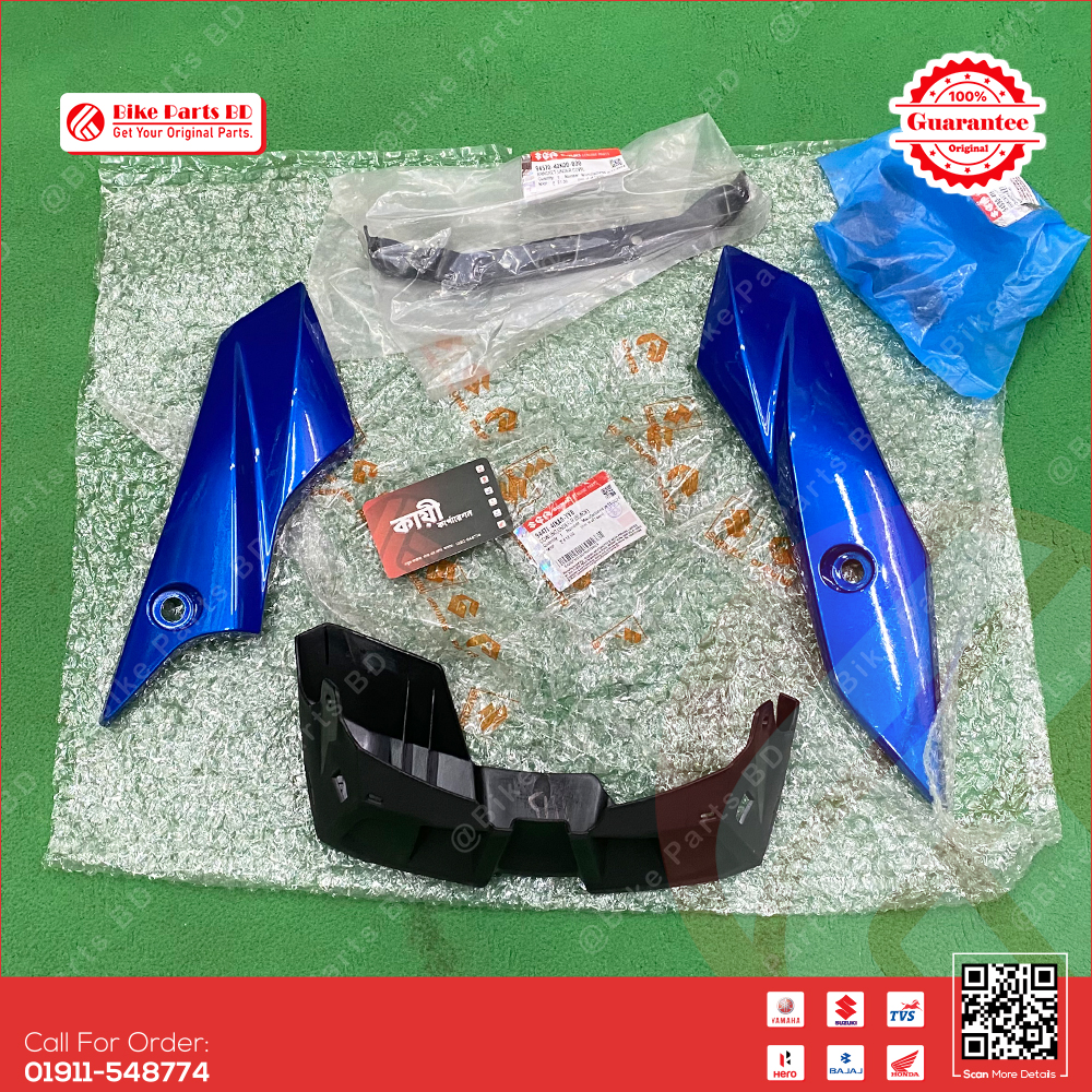 Engine Guard (Blue Colour) for Suzuki Gixxer (New Model) bike._img_0