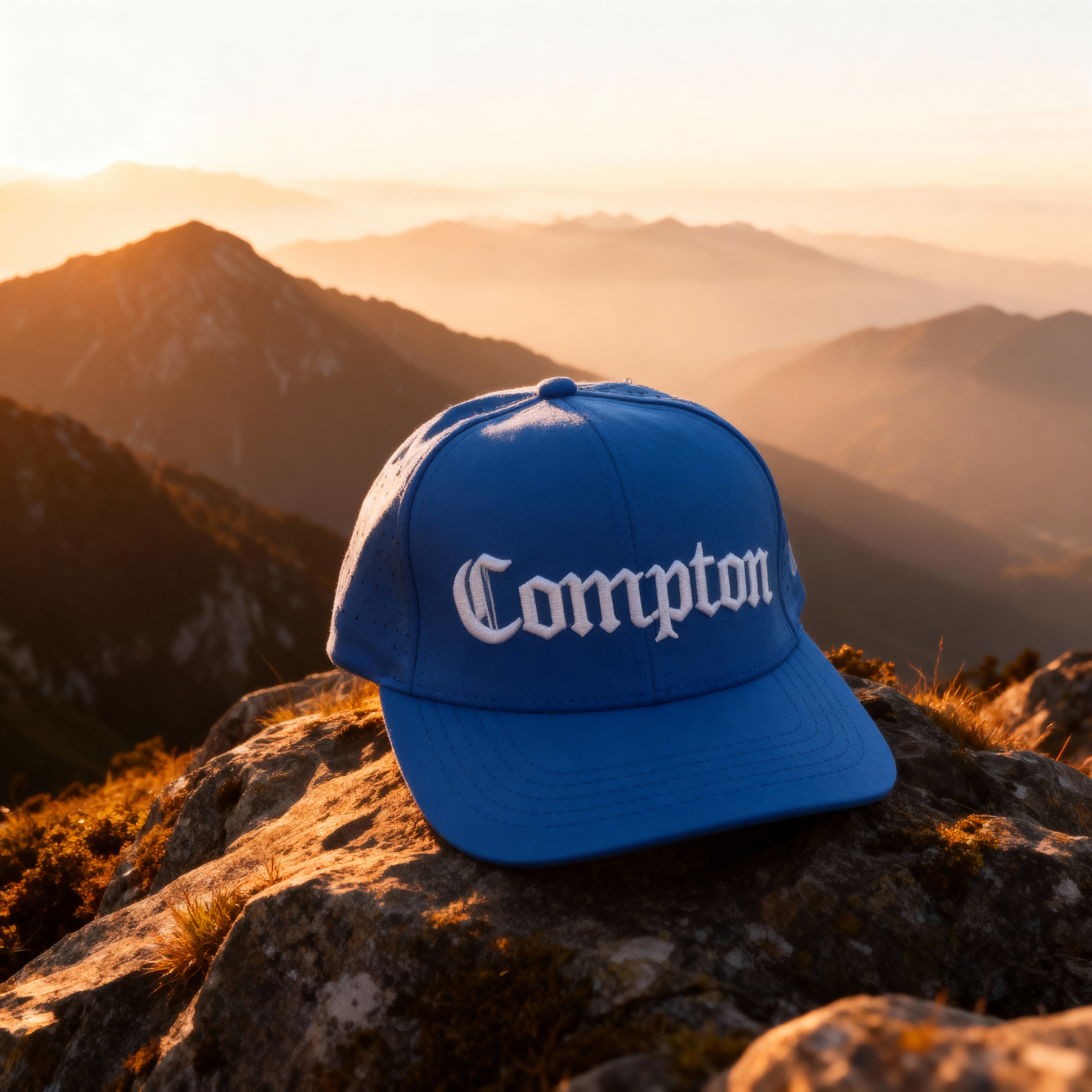 Compton Cap – Premium Stylish Flat Cap in Nightfall Black, Misty Ash & Oceanic Blue Brandz X_img_4