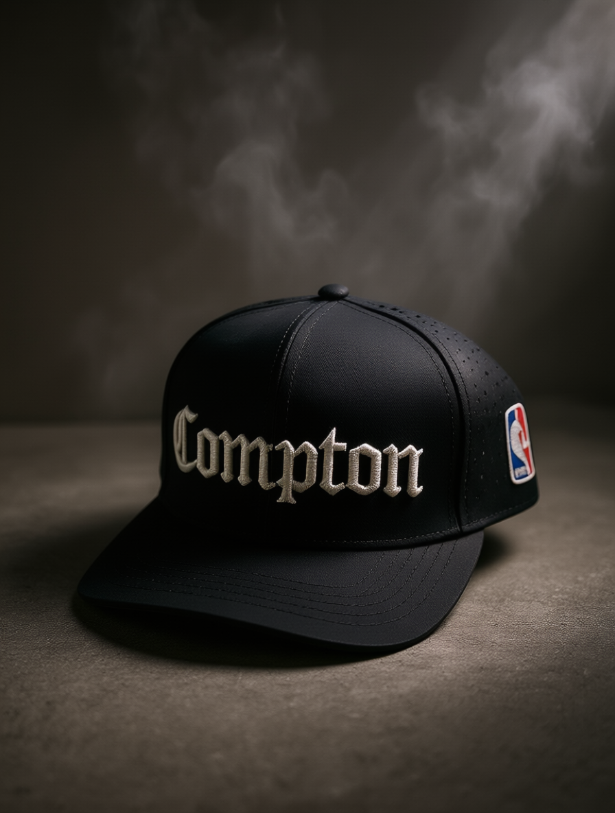 Compton Cap – Premium Stylish Flat Cap in Nightfall Black, Misty Ash & Oceanic Blue Brandz X_img_9