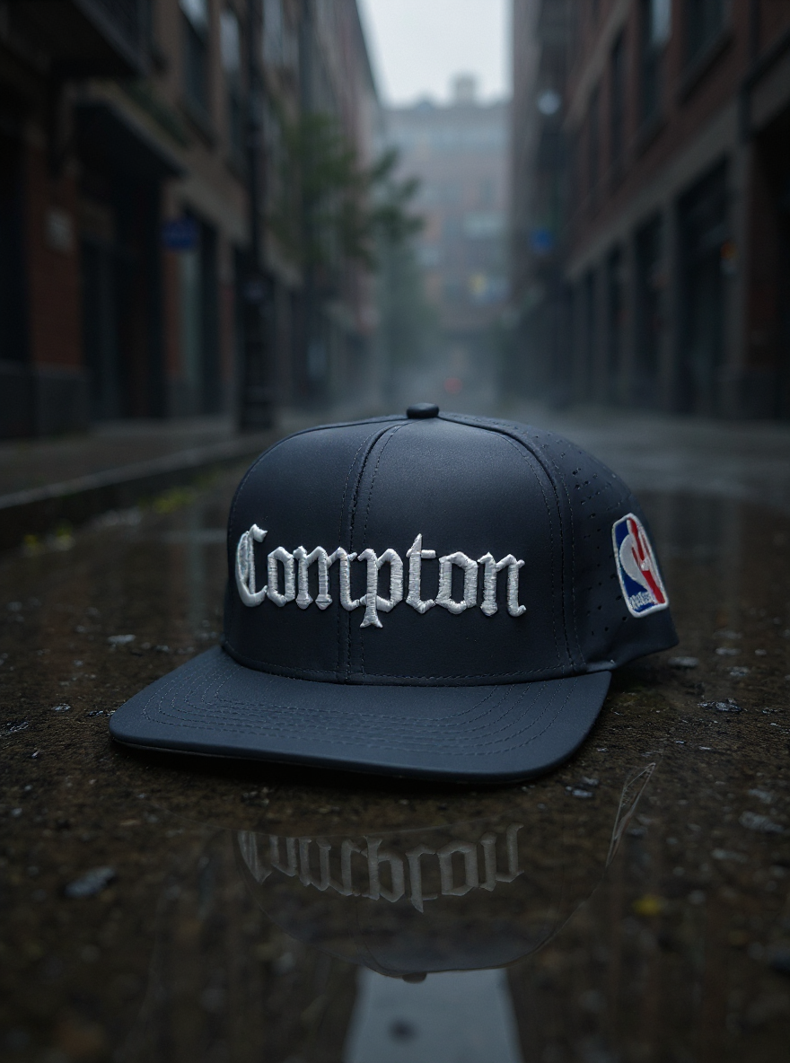 Compton Cap – Premium Stylish Flat Cap in Nightfall Black, Misty Ash & Oceanic Blue Brandz X_img_7