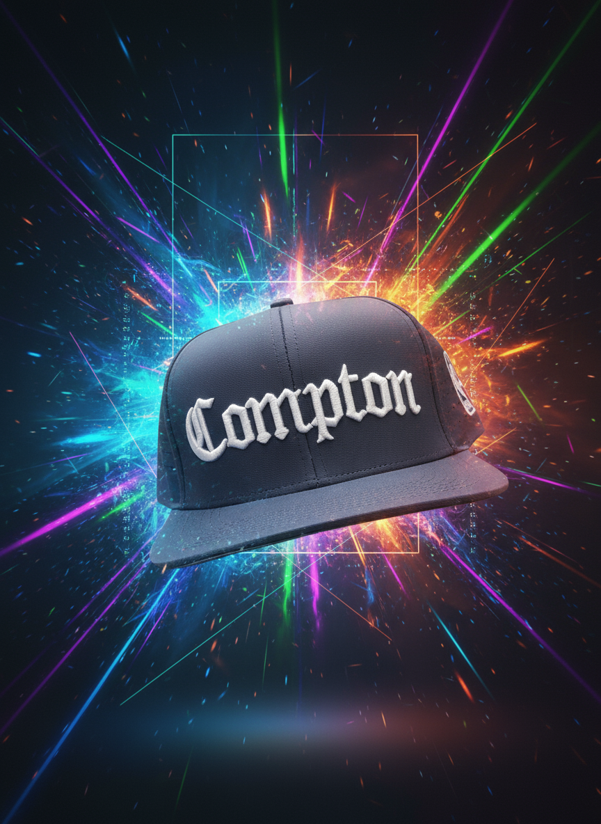 Compton Cap – Premium Stylish Flat Cap in Nightfall Black, Misty Ash & Oceanic Blue Brandz X_img_15