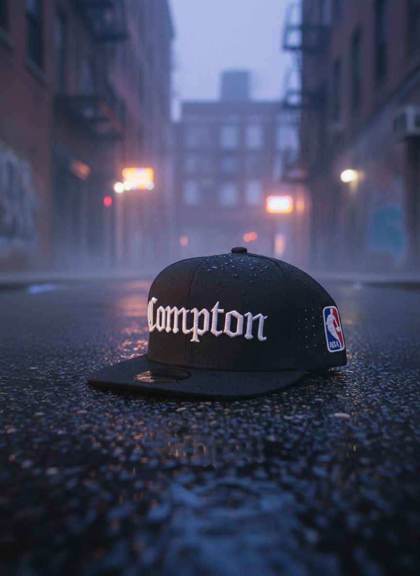 Compton Cap – Premium Stylish Flat Cap in Nightfall Black, Misty Ash & Oceanic Blue Brandz X_img_11