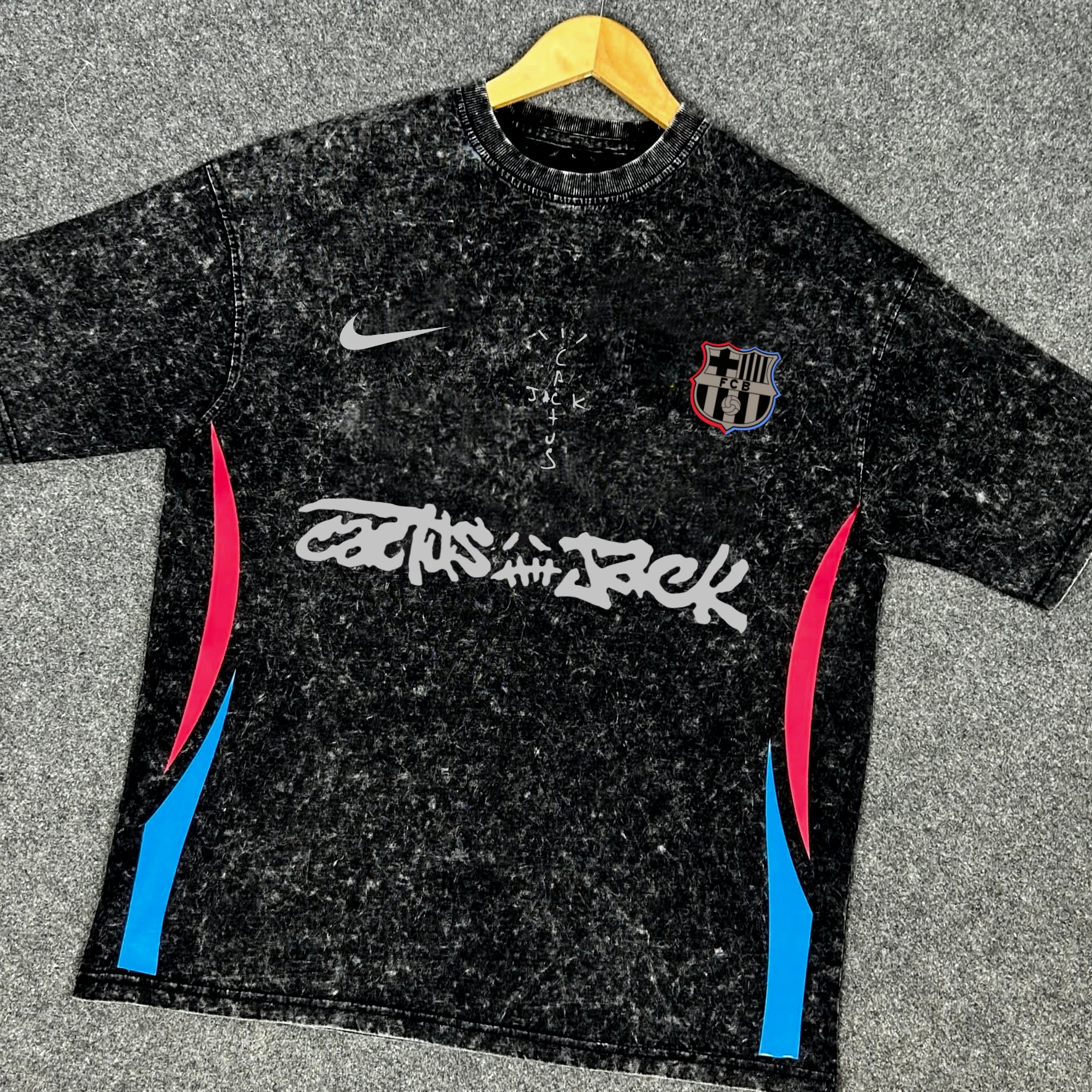 Barca Acid Wash Drop T-Shirt