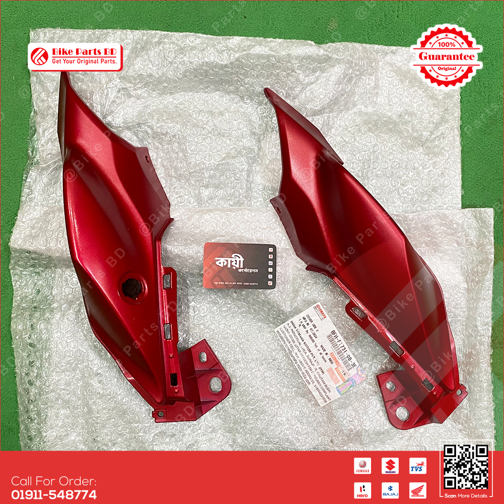 Back Panel (Mat Red) for Yamaha FZS V3 Deluxe & FZS V4 bike._img_0