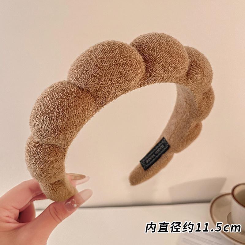 SHEIN Style Hair Band Imported Style Soft Cloud Sponge High Cranial Top Hair Hoop_img_8
