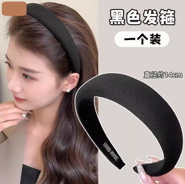 SHEIN Style Hair Band Imported Sponge Face Wash Hair Band Women's Autumn and Winter Hand Made Best Quality_img_5