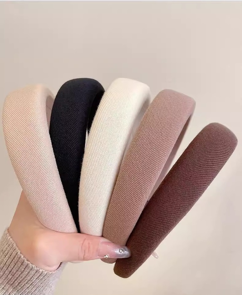 SHEIN Style Hair Band Imported Sponge Face Wash Hair Band Women's Autumn and Winter Hand Made Best Quality_img_6