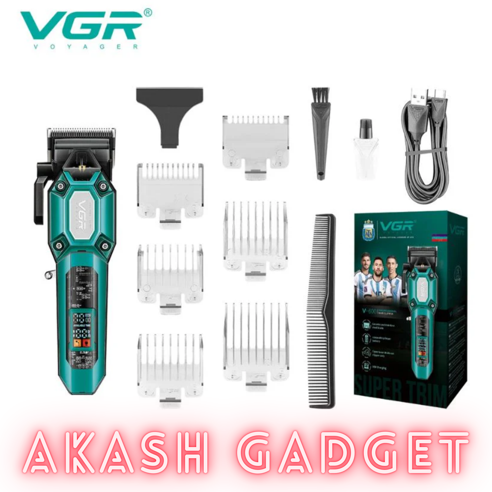 VGR V-600 Professional Hair Clipper and Beard Trimmer Salon Use for Men_img_3