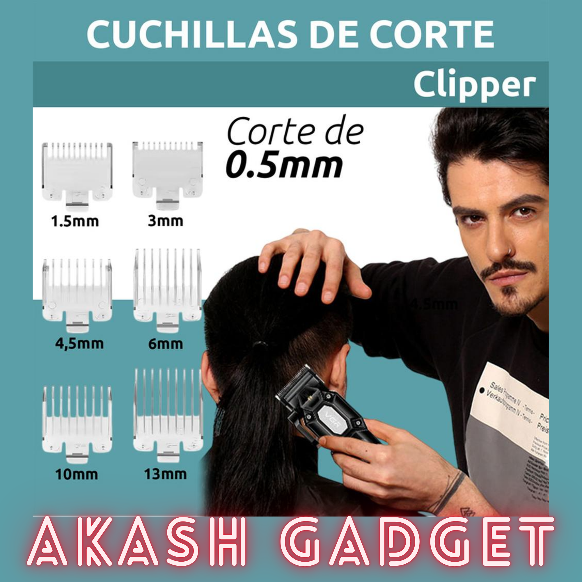 VGR V-600 Professional Hair Clipper and Beard Trimmer Salon Use for Men_img_12