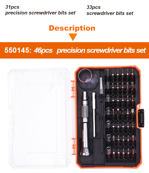 HARDEN 45pcs CRV Screwdriver Bit Set - 550145_img_8