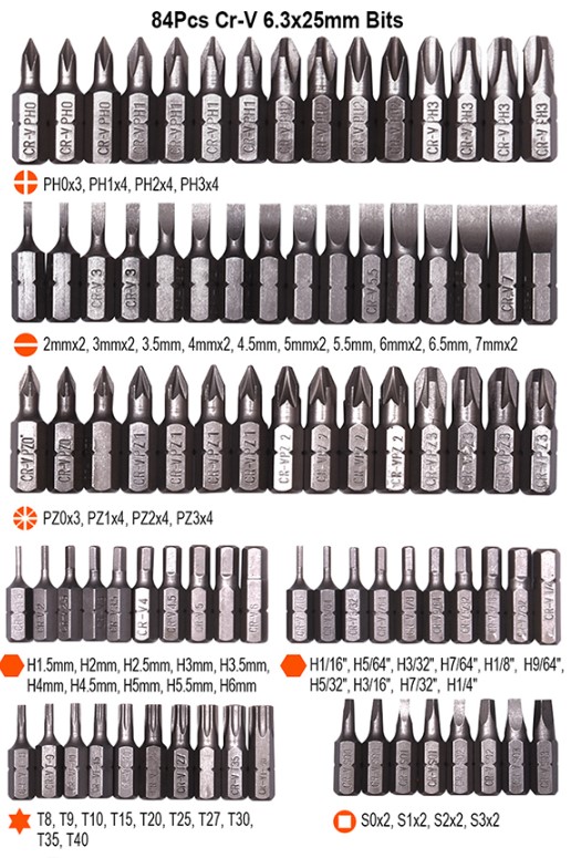 HARDEN 105Pcs Ratchet Screwdriver & Bits Set With Handle Multifunctional Screw Driver High Quality Precision 551105_img_9