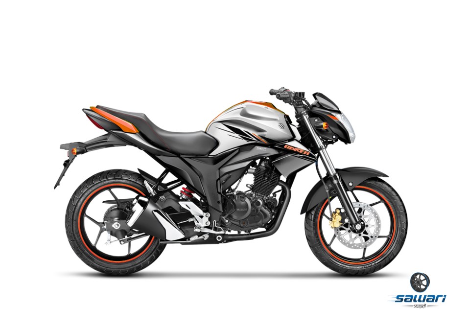 Full Set Sticker for Suzuki Gixxer Monotone (New Model 2025 Sliver Red ) bike._img_1