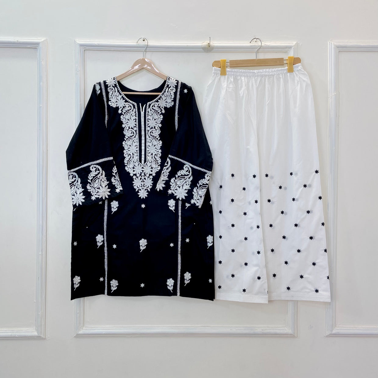 Contrasted Embroidered 2PC (Premium Cotton) - Image 4