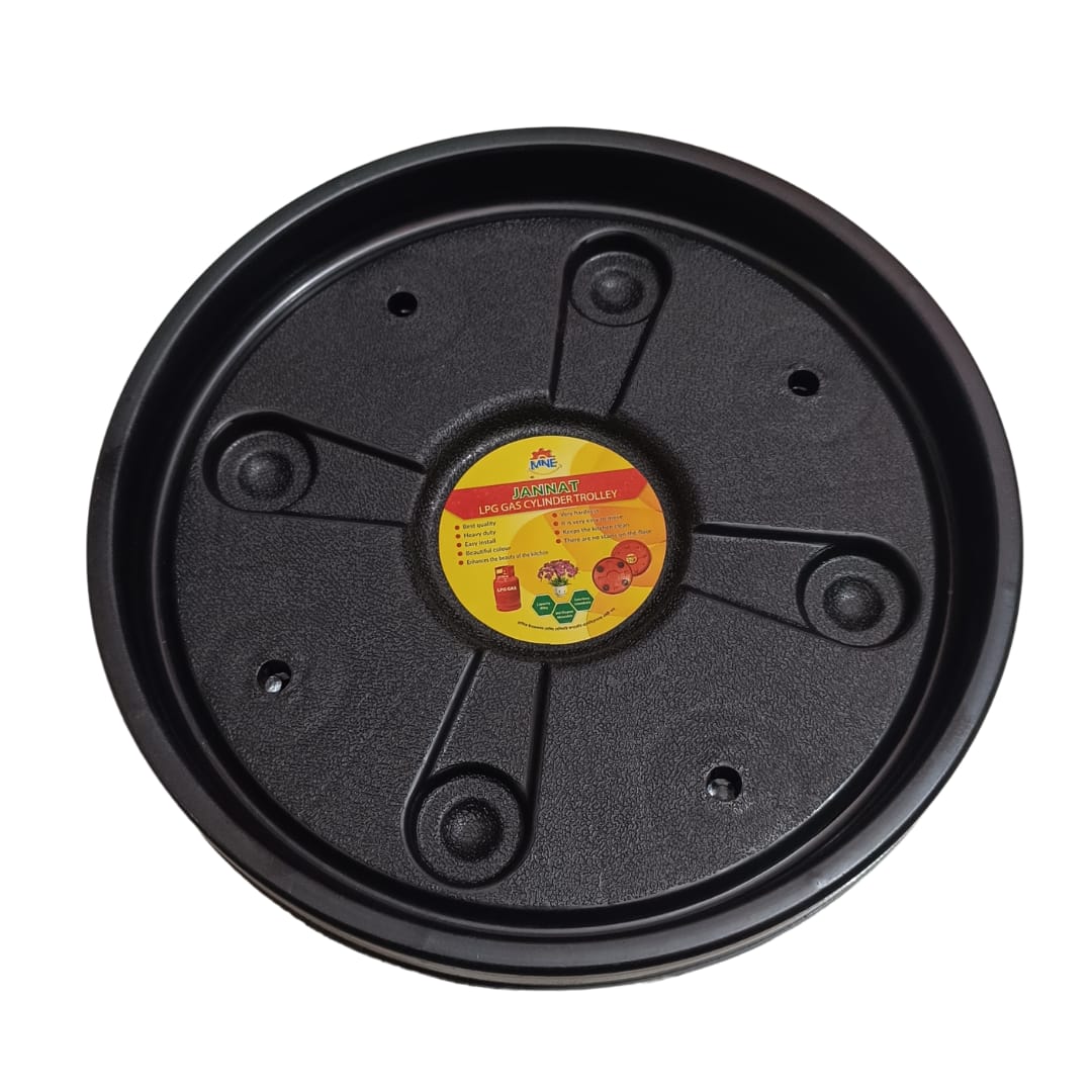 সিলিন্ডার এবং গাছের টব বহন করার চাকাযুক্ত ট্রলি।_img_11