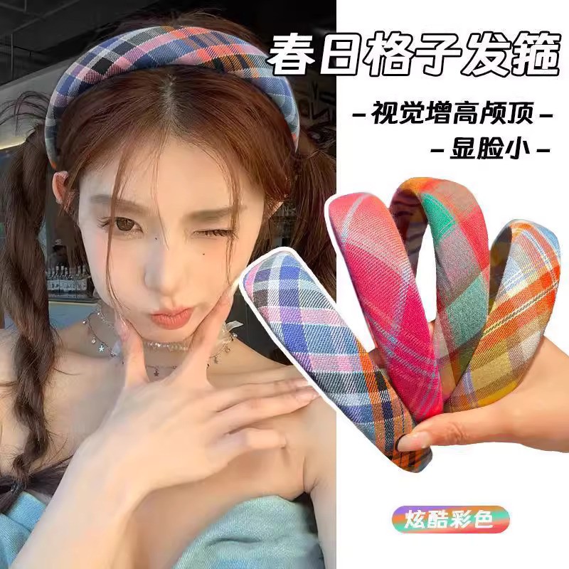 SHEIN Style Hair Band  Imported Soft Cloud Sponge High Cranial Top Hair Hoop Hand Made best quality_img_0