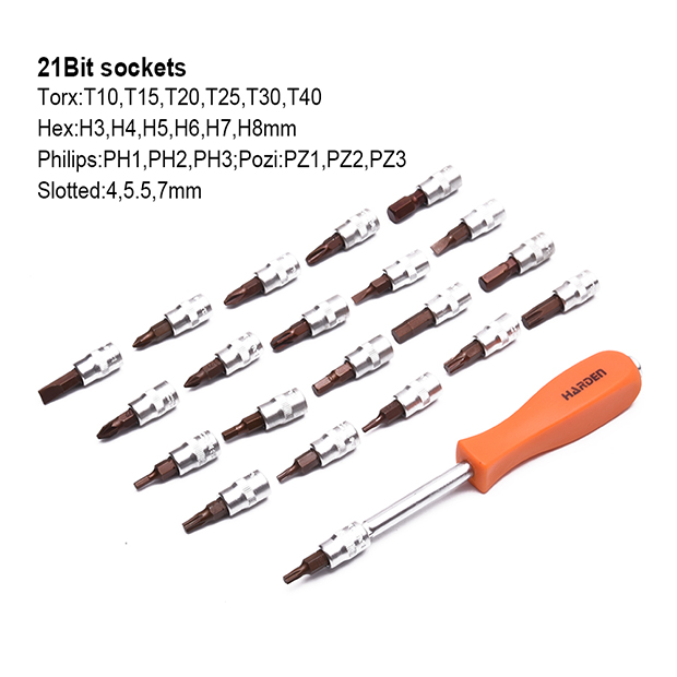 HARDEN 46 Pcs 1/4" Drive Socket & Bits Set | Professional Automotive & DIY Tool Kit | Model: 510346_img_1