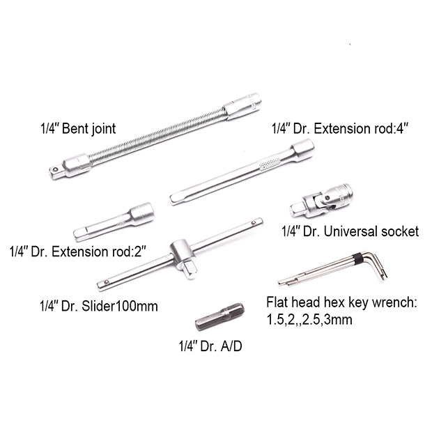 HARDEN 46 Pcs 1/4" Drive Socket & Bits Set | Professional Automotive & DIY Tool Kit | Model: 510346_img_5