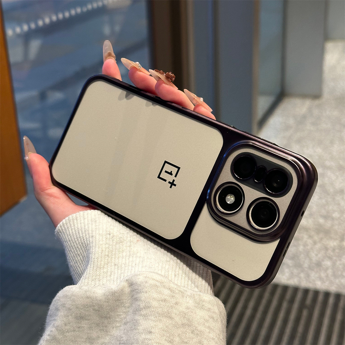 Oneplus 15 Back Cover Matte Electroplating Ultra-Thin Transparent Frosted_img_5