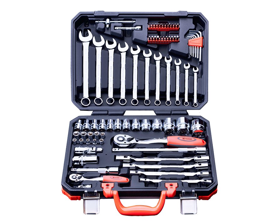 HARDEN 77 Pcs 1/2" & 1/4" Socket Set | Professional Automotive & Mechanical Tool Kit | Model: 510677
