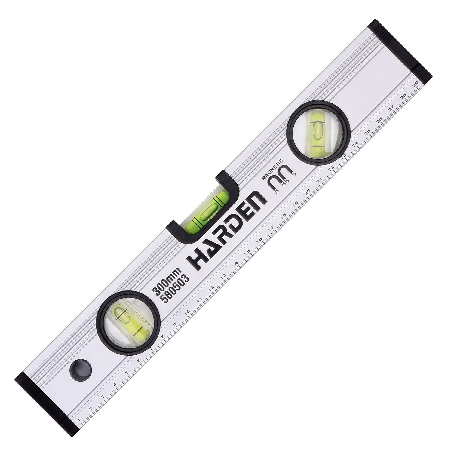 HARDEN Professional Spirit Level Alumonium Body ( 12" | 20" | 24" | 32" | 40" | 48" ), Magnetic Base, High-Visibility Vials; Model: 580503 580508