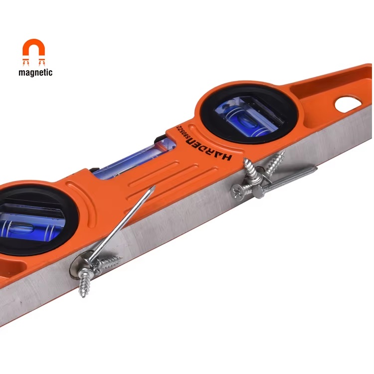 HARDEN 10” Torpedo Aluminum Level | Magnetic | Multi-Angle Measurement | 3 High-Visibility Vials | Model: 580522_img_1