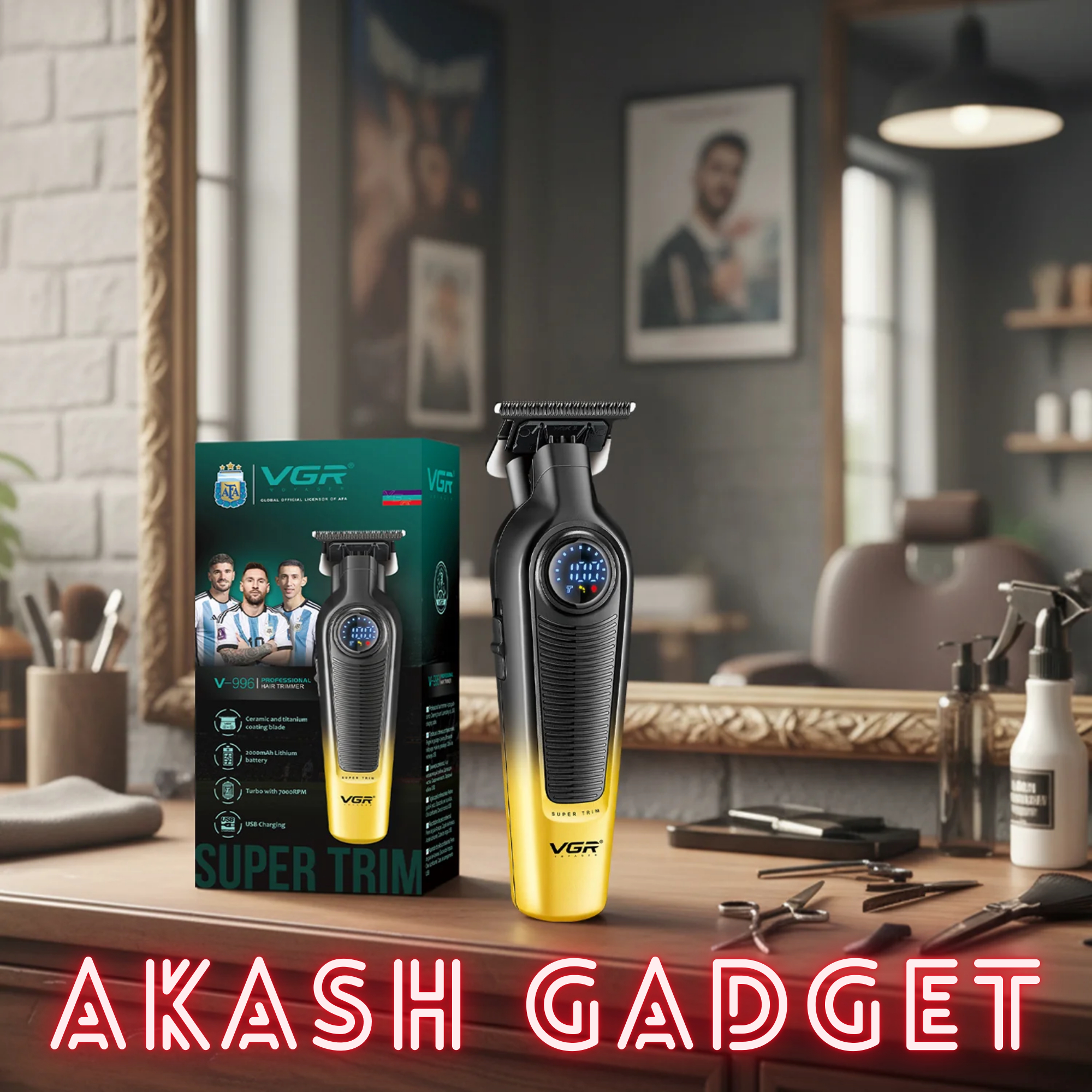 VGR V-996 Rechargeable Professional Hair Clipper and Trimmer For Men_img_6