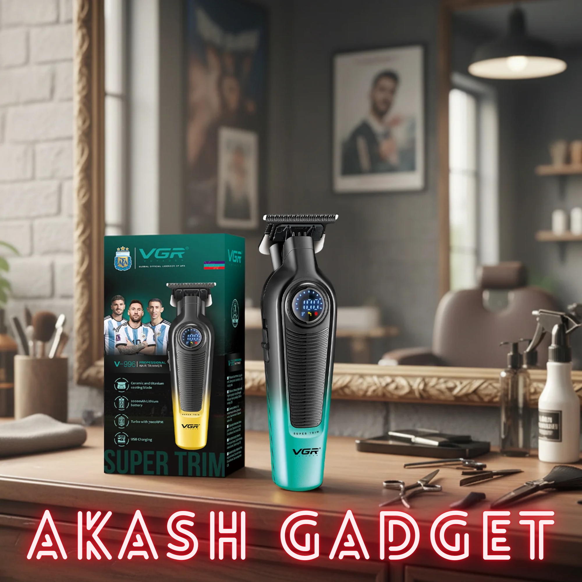 VGR V-996 Rechargeable Professional Hair Clipper and Trimmer For Men_img_7