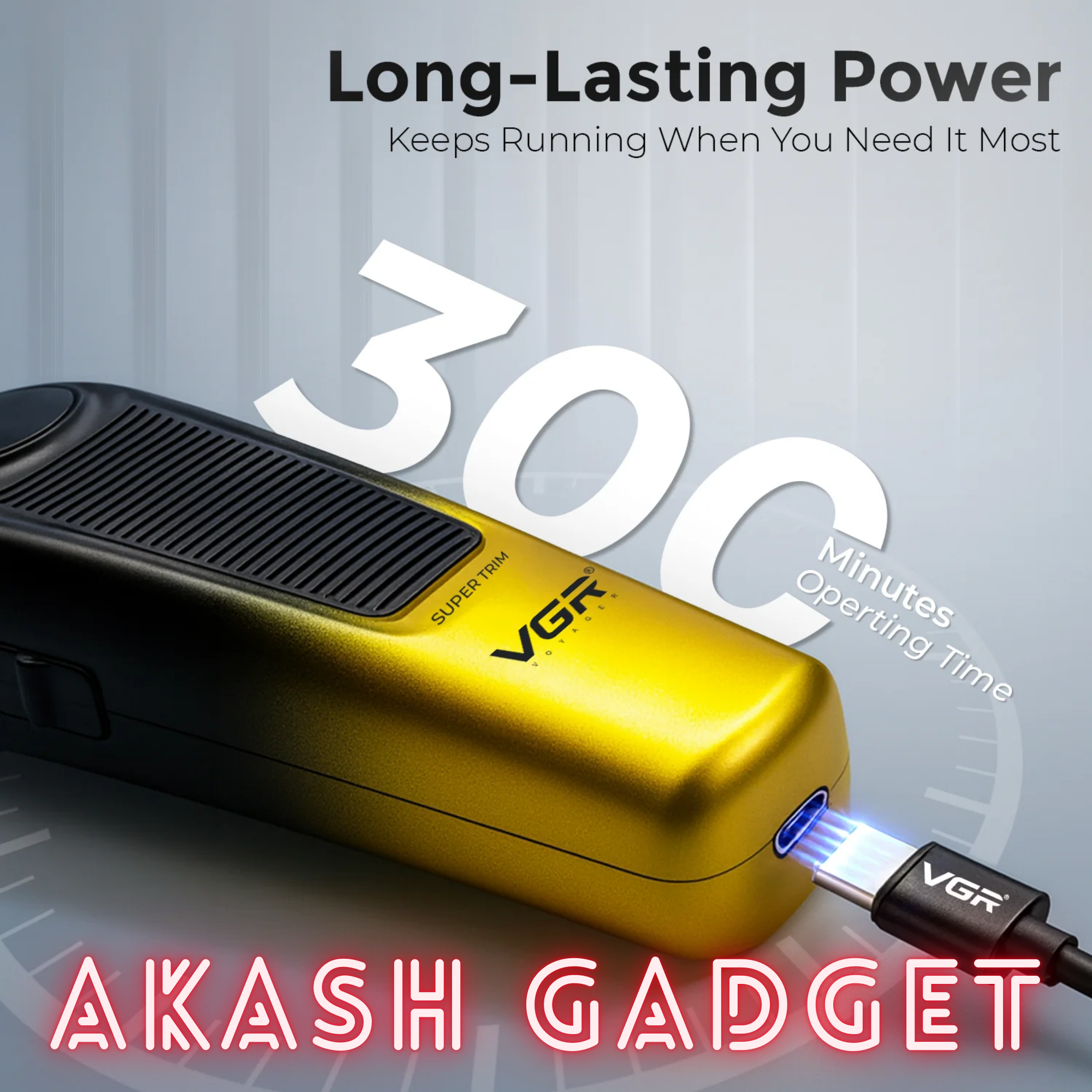 VGR V-996 Rechargeable Professional Hair Clipper and Trimmer For Men_img_9