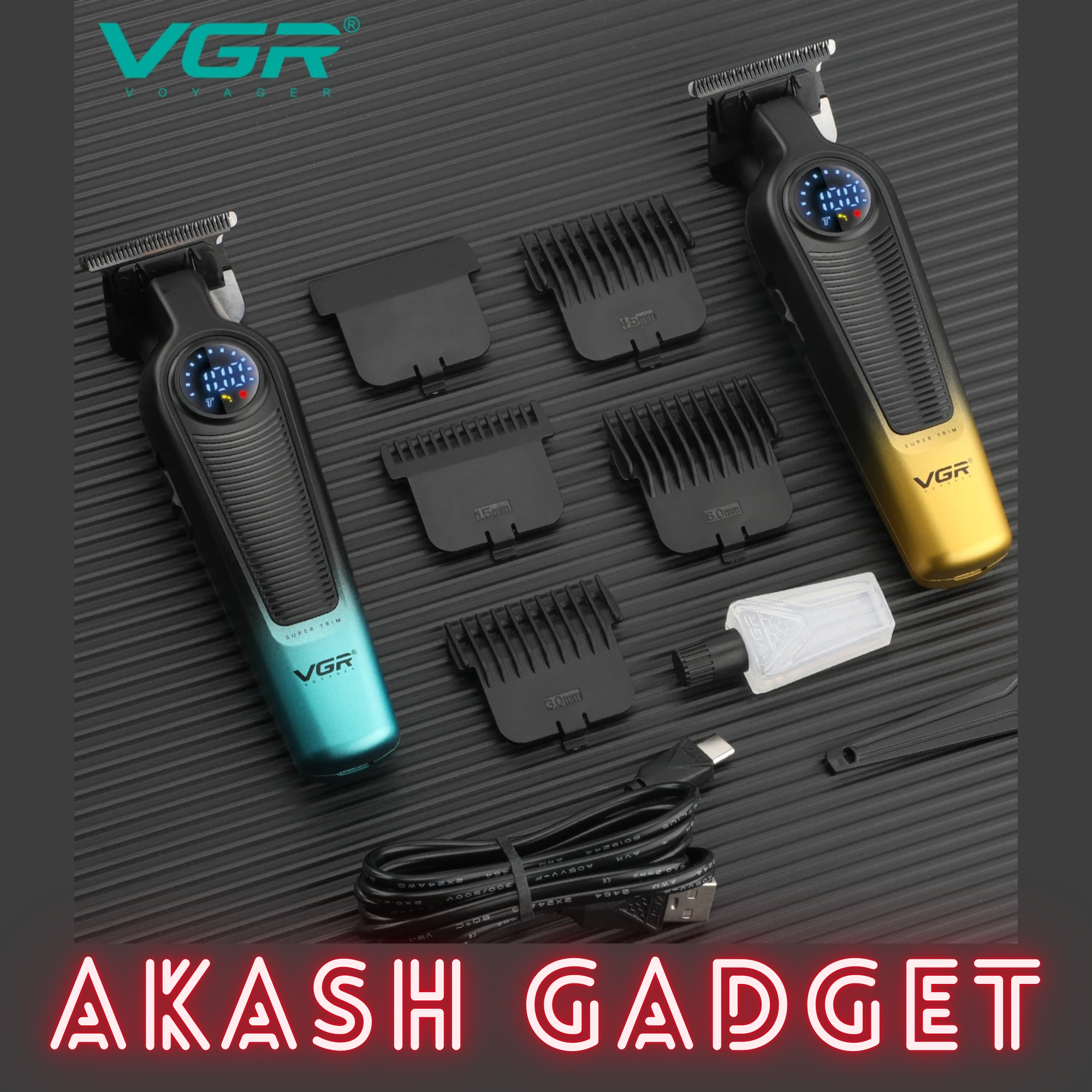 VGR V-996 Rechargeable Professional Hair Clipper and Trimmer For Men_img_14