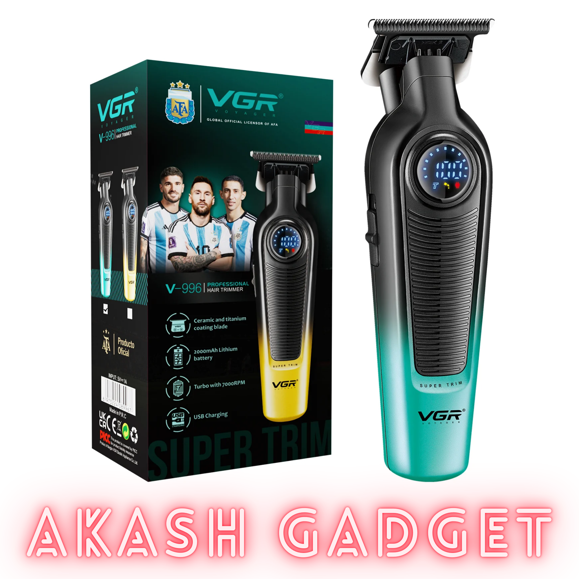 VGR V-996 Rechargeable Professional Hair Clipper and Trimmer For Men_img_15